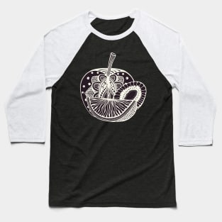 Fruits with Abstract Pattern Baseball T-Shirt